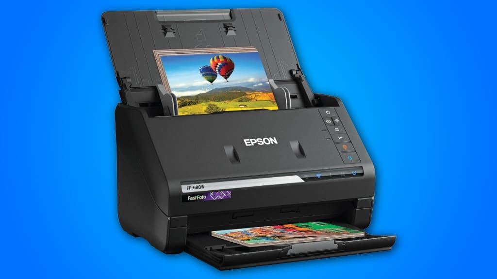Epson FastFoto FF-680W Wireless High-Speed Photo and Document Scanning System Epson FastFoto FF-680W Wireless High-Speed Photo and Document Scanning System