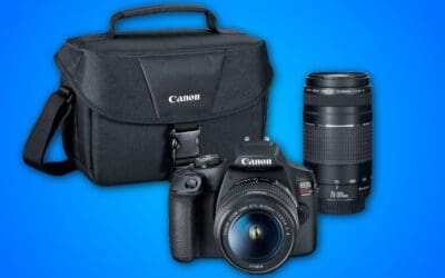 Canon EOS Rebel T7 DSLR Camera – 2 Lens Kit